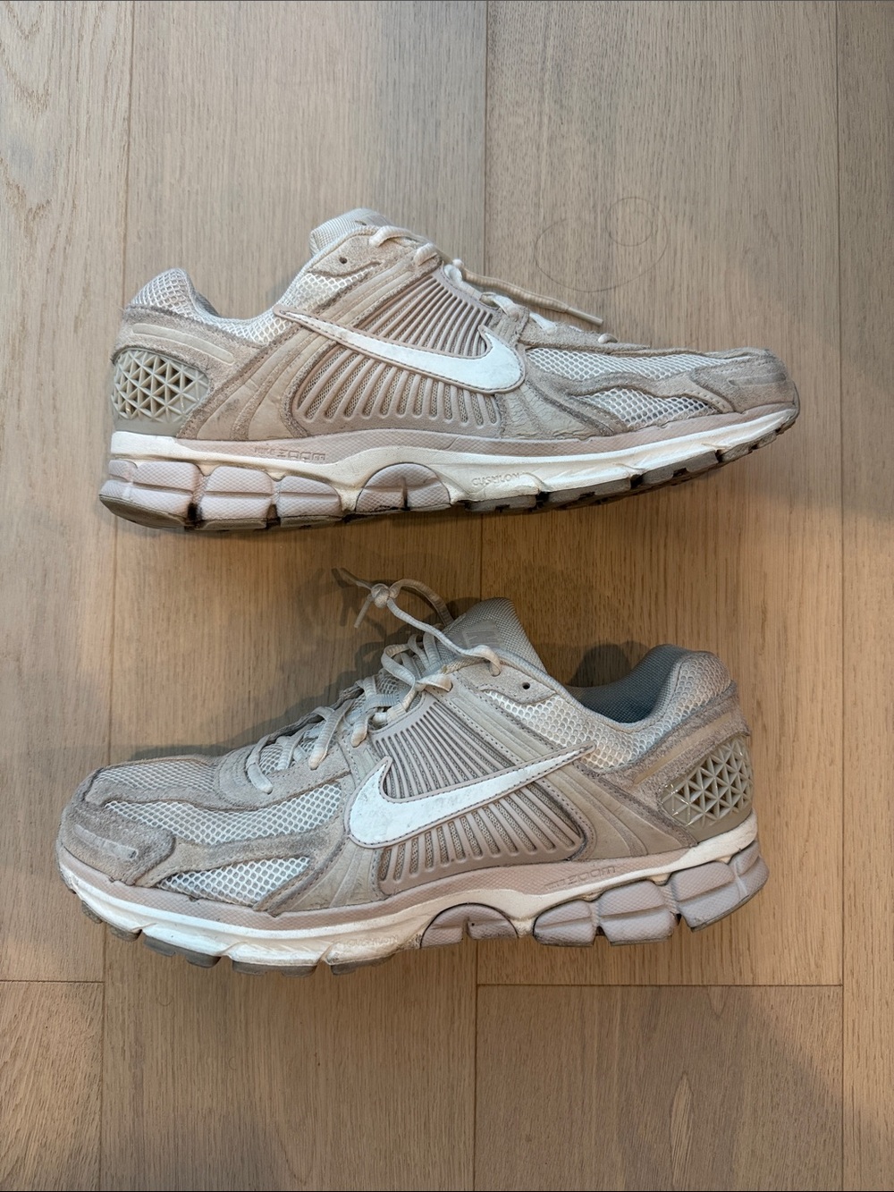 Nike Women's Sneakers in Light Beige and White